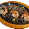 Beef & shrimp fajitas