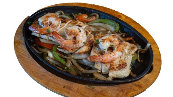 Shrimp fajitas